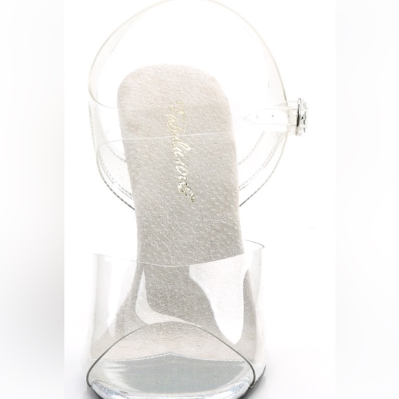 Pleaser rhinestone encrusted heels size 8-9 - Picture 8 of 10